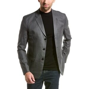 The Kooples Grey Wool Blend Suit Jacket Blazer Mens Size Small